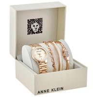 Anne Klein AK/3382IVST Dames Horloge en Armbandset 28mm 3ATM - thumbnail
