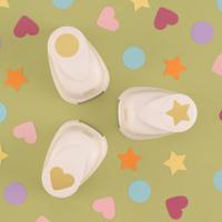 Vaessen Creative • figuurpons set cirkel hart ster 3st - thumbnail