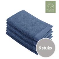 Walra Remade Cotton Gastendoekje 30 x 50 cm 550 gram Blauw - 6 stuks - thumbnail