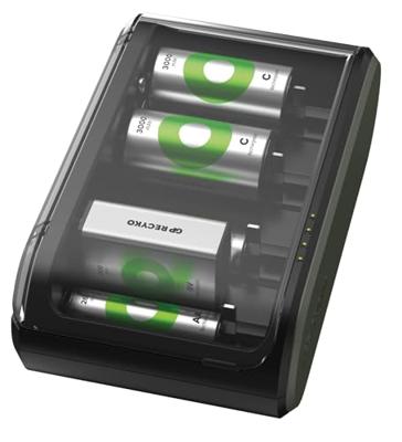 GP B631 Universell Batterijlader NiMH 9 V (blok), AAA (potlood), AA (penlite), C (baby), D (mono) GP B631 Universell Batterijlader NiMH 9 V (blok), AAA (potlood), AA (penlite), C (baby), D (mono)