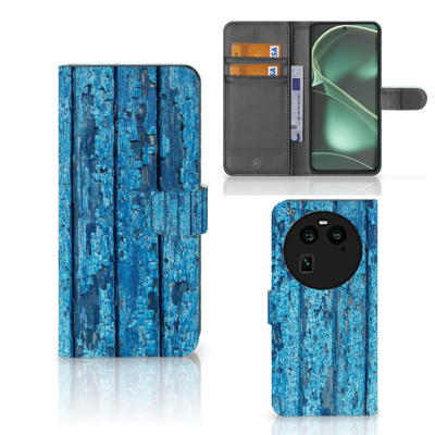 OPPO Find X6 | Book Style Case | Wood Blue