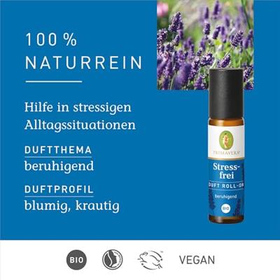 Primavera Aroma roll-on stress free bio 10 Milliliter