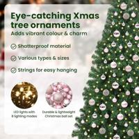 VidaXL Kunstkerstboom groen 210 cm pvc en staal en kunststof - thumbnail