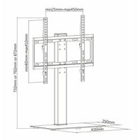 Audizio TTTS40 tv-tafelstandaard 32-55 inch - thumbnail