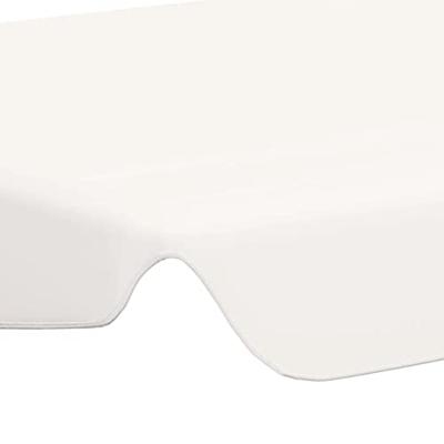 Vervangingsluifel voor schommelbank 150/130x105/70 cm wit