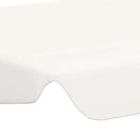 Vervangingsluifel voor schommelbank 150/130x105/70 cm wit - thumbnail
