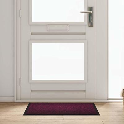 Deurmat Bordeauxrood 60 x 80 cm Teddy Stof