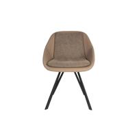 Dutchbone Eetkamerstoel 'Wakefield' kleur Beige - thumbnail