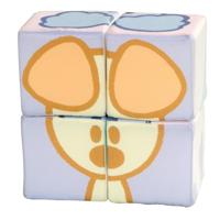 Woezel en Pip Stoffen Blokken-Puzzel 4 Blokken - thumbnail