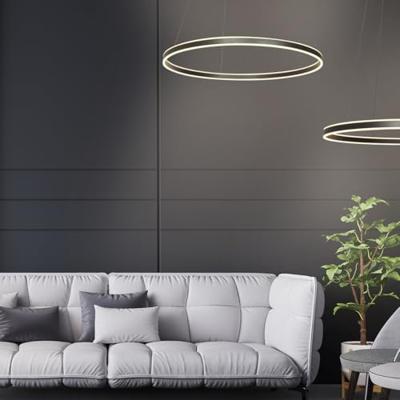 Steinhauer Design hanglampRinglux zwart Ø 80cm - 3675ZW