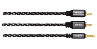 Avinity Audiokabel 2 Cinch-stekkers - 3,5-mm-jack Stereo 1,5 M - thumbnail