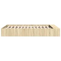 Bedframe bewerkt hout sonoma eikenkleurig 150x200 cm - thumbnail