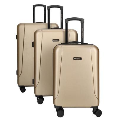 Enrico Benetti Edmonton Kofferset driedelig-Champagne