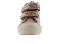 Hoge schoenen met luipaard dierenmotief en klittenbandsluitingen VICTORIA beige - thumbnail