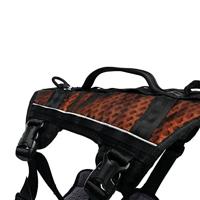 Non-stop dogwear® Hondentuig Rock Harness Long, zwart/oranje, Maat: XS - thumbnail