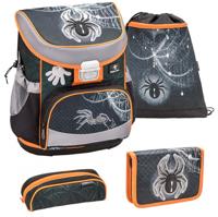 Belmil rugzakset spinnen 17 liter polyester grijs 4-delig - thumbnail