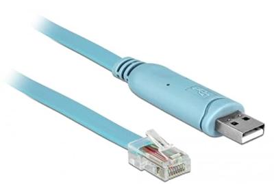 Delock 64185 USB-adapter USB 1.1, USB 2.0 USB-A stekker, RJ45 2.00 m Blauw Delock 64185 USB-adapter USB 1.1, USB 2.0 USB-A stekker, RJ45 2.00 m Blauw