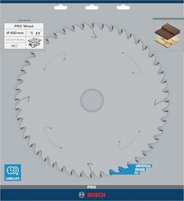 Bosch Accessoires Cirkelzaagblad Standard for Wood Speed 400 x 30 x 3,5 mm, 36 1st - 2608640684 Bosch Accessoires Cirkelzaagblad Standard for Wood Speed 400 x 30 x 3,5 mm, 36 1st - 2608640684