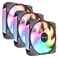 COUGAR Gaming CF-APR12HB3-RGB Computer behuizing Ventilator 12 cm Zwart 3 stuk(s) - thumbnail