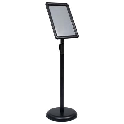 VidaXL Posterstandaard a4 aluminiumlegering zwart
