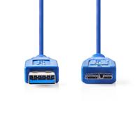 Nedis CCGP61500BU50 Usb 3.0-kabel A Male - Micro-b Male 5,0 M Blauw - thumbnail