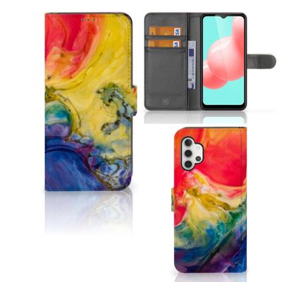 Hoesje Samsung Galaxy A32 5G Watercolor Dark Hoesje Samsung Galaxy A32 5G Watercolor Dark