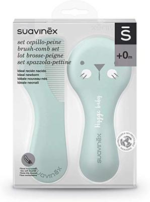 Set kam en borstel groen