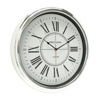 Wandklok Kendra zilver 40 cm - Wandklokken - thumbnail