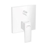 Hansgrohe Metropol ééngreeps badmengkraan afbouwdeel met rechte greep en zekerheidscombinatie, mat wit - thumbnail