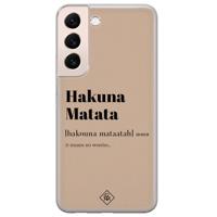 Samsung Galaxy S22 Plus siliconen hoesje - Hakuna matata - thumbnail