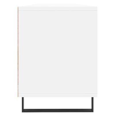 Tv-meubel 150x30x44,5 cm bewerkt hout wit