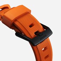 Nomad Rugged Strap Apple Watch (Ultra) 42mm / 44mm / 45mm / 49mm Orange Connector Black - thumbnail