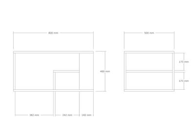 Salontafel - EROS - Rechthoekig - Travertin - 80 x 50 x 40 cm - thumbnail