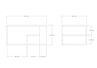 Salontafel - EROS - Rechthoekig - Travertin - 80 x 50 x 40 cm - thumbnail