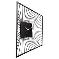 NeXtime Wandklok Vierkant 45x45x15 cm Zwart/Metaal - thumbnail