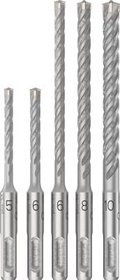 Bosch Accessoires PRO SDS plus-5X Hammer Drill Bit Set | 5/6/6/8/10 mm | 5 pcs - 2608833910 Bosch Accessoires PRO SDS plus-5X Hammer Drill Bit Set | 5/6/6/8/10 mm | 5 pcs - 2608833910