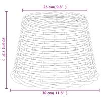 VidaXL Lampenkap ø30x20 cm wicker wit - thumbnail