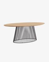 Kave Home Ovale Eettafel 'Leska' 200 x 110cm, kleur Naturel - thumbnail