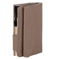 Juscha JU-963106 Pasjeshouder Clicksafe RFID Kunstleer Beige/champ 8 Pasjes Met Opbergvak Voor Muntgeld - thumbnail