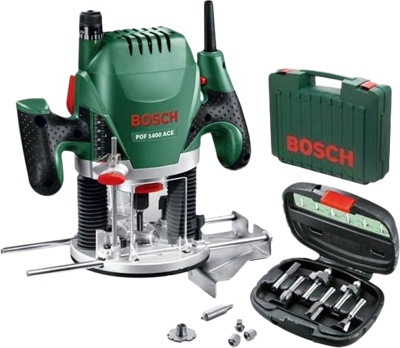 Bosch POF1400ACE + 6-delige frezenset Bosch POF1400ACE + 6-delige frezenset