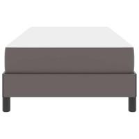 Bed met matras Grijs 90 x 190 cm Kunstleer - thumbnail