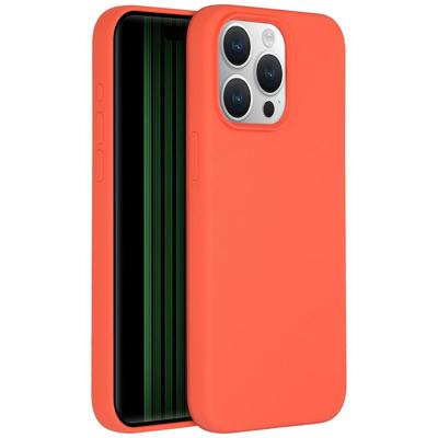 Accezz Liquid Silicone Backcover met MagSafe iPhone 15 Pro Max Telefoonhoesje Oranje Accezz Liquid Silicone Backcover met MagSafe iPhone 15 Pro Max Telefoonhoesje Oranje