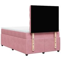 Boxspring met matras fluweel roze 180x200 cm - thumbnail