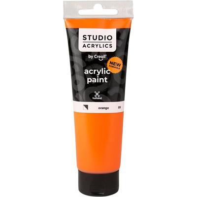Creall Studio Acrylverf, semi-dekkend, orange (09), 120 ml/ 1 fles Creall Studio Acrylverf, semi-dekkend, orange (09), 120 ml/ 1 fles
