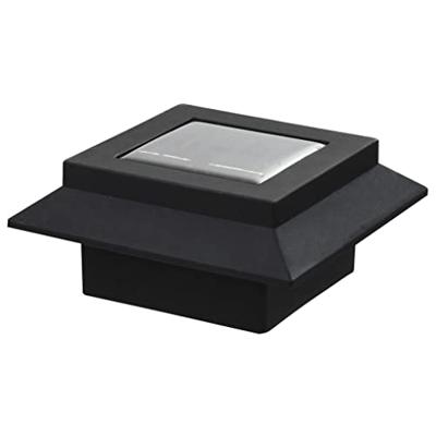 VidaXL Led-solarlampen vierkant 12 cm zwart 6 st