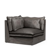 Rivièra Maison Modulaire Bank 'Continental' Corner, Velvet, kleur Grimaldi Grey - thumbnail