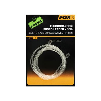 Fox Fluorocarbon Fused Leader 30Lb 75cm No Swivel