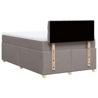 Boxspring met matras stof taupe 120x190 cm - thumbnail