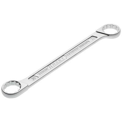 HAZET Dubbele ringsleutel 610N-30X32 · Buitentwaalfkant tractieprofiel · SW 30 x 32 mm