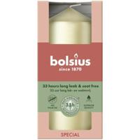 Bolsius stompkaars 6x12 cm metallic silver - thumbnail